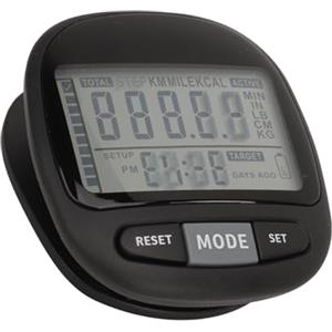 Ghzste Contapassi 3D per camminare, contapassi tascabile, contapassi con cordino e clip, 210 mAh, pedometro personalizzato per uomini e donne