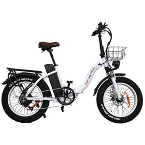 KIMDYMA Bici Elettrica Pieghevole 20 Pollici per Adulti | Batteria 48V 10Ah Rimovibile | Fino a 60KM Autonomia | City Bike e Tutto Terreno | Pneumatici Fat 20x4.0 | Display LCD | Motore 250W