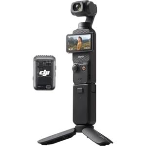 DJI Osmo Pocket 3 Creator Combo, fotocamera digitale con CMOS da 1'' e video 4K/120fps, stabilizzazione a 3 assi, tracciamento volti/oggetti, messa a fuoco rapida, microfono incluso, vlog camera