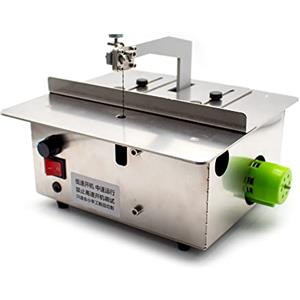 Toplionace Mini Seghetto da Traforo Elettrico AC 100-240V Mini Seghetto Alternativo da Banco, Seghetto da Taglio a Smeriglio Fai da te Oro Argento Rame Alluminio Taglierina per Legno Duro 180W