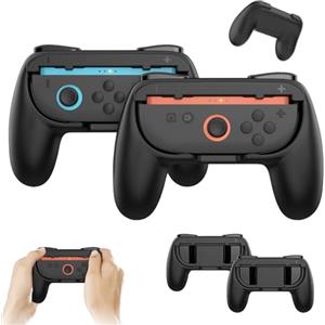 YISKY Controller Switch, 2 PCS Controller per Switch, Controller Nintendo Switch Set, Impugnature Compatibili con Joy-Con, Switch Controller, Set Custodia Protettiva Joystick Ergonomica Nintendo Switch (B)
