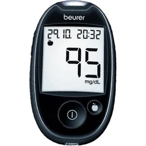 Beurer glucometro gl44 meter mg/dl nero