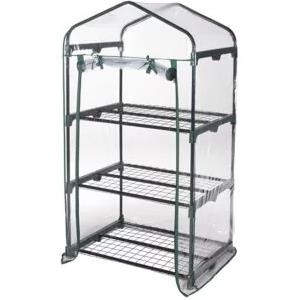 Serra da esterno verdelook con 3 ripiani in acciaio e telo in pvc 69x49x125 cm