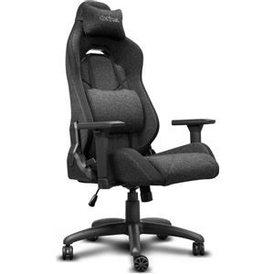 Trust GXT723 RUYA Sedia da Gaming Ergonomica in Tessuto Grigio con Braccioli Regolabili e Capacità Fino a 150kg
