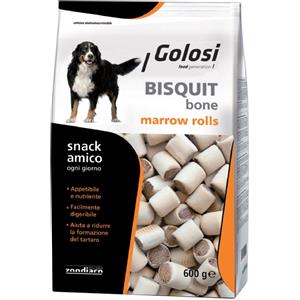 Golosi Biscotti Bone Marrow Rolls 600g - Snack Masticabile Leggero e Digeribile per Cani