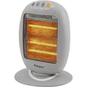 Generico Stufa Elettrica Alogena 1200W con 3 Elementi Riscaldanti | 3 Livelli di Potenza 400/800/1200W Oscillazione Automatica, Base Antiribaltamento, Corpo Rotante, Cavo 1,3m Riscaldamento Rapido e Silenziosa