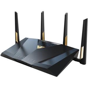 ASUS RT-BE88U Dual-band WiFi 7 AiMesh Extendable Performance Router, 4K-QAM, MLO, Dual 10G ports, SFP+, Four 2.5G ports, Four 1G ports, 34G WAN/LAN capacity, Subscription-free network security, VPNs