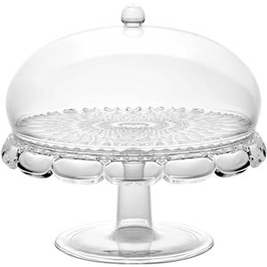 Guzzini Vanity - Alzata con Campana in Bio-based SAN e SMMA Trasparente, Design Elegante