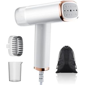 Auirshiky Stiratore a Vapore Portatile, 1000W Portatile da Viaggio Stiratore, ferro da stiro portatile orizzontale e verticale 2 in 1, Mini Stiratrice Verticale, stira camicie da per la casa e il viaggio