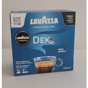 Generico Caffè LAVAZZA A Modo Mio Miscela DEK CREMOSO Decaffeinato, 72 Capsule Originali, Dolce e Delicato -DD-