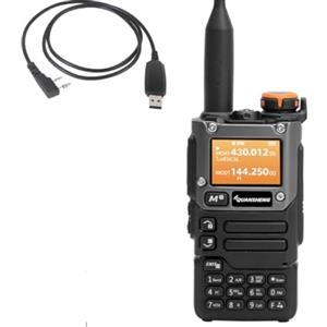 PUEKEO QUANSHENG UVK5 (8) AM/FM/DTMF Walkie-Talkie 200 Canali Banda Prosciutto 5W Portatile a Due Vie Radio con Display LCD FM Frequenza di Replica VOX W/USB Cavo di Programmazione