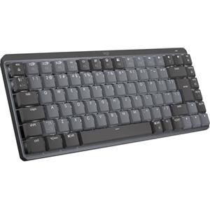 Logitech MX Mechanical Mini Tastiera Retroilluminata Wireless, Bluetooth, USB-C, Layout QWERTY US Intl, Grigio
