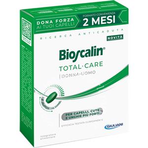 Giuliani Bioscalin Total Care - Integratore per Capelli, Unghie e Cute, 60 Compresse con Zinco, Niacina e Vitamina D3
