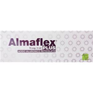 ALMAFLEX PLUS 75MG/3ML - Soluzione Fisiologica con Acido Ialuronico Reticolato al 2,5% per Proprietà Viscoelastiche