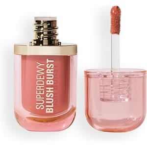Revolution Beauty London Revolution Superdewy Liquid Blush Burst - Blush liquido coprente buildable per guance, formula siero con peptidi e acido ialuronico, Vegan - Pink Fizz Soft Pink - 4,2 ml