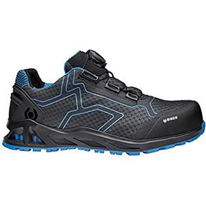 Base Protection K-Trek Scarpa Antinfortunistica con Sistema BOA, Nero/Blu, Taglie 45