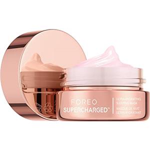 FOREO SUPERCHARGED Maschera Viso Notte - Ultraidratante - Crema Idratante Viso - Crema Viso Antirughe - Skincare Vegana Rimpolpante - Cruelty Free e Senza Glutine - 75 ml