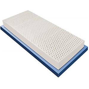 Baldiflex Emporio Materasso Lattice Singolo 90x190 cm Alto 20 cm con 7 Zone a Portanza Differenziata e Fodera 3D Air in Aloe Vera Sfoderabile Antiacaro e Traspirante