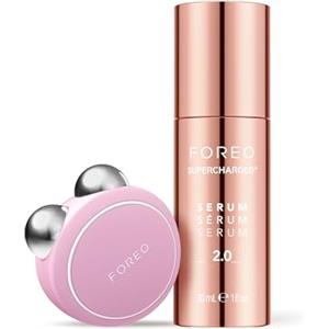 FOREO Firm & Fabulous, BEAR mini Pearl Pink + Serum Serum 30 ml | Massaggiatore viso antirughe con microcorrente | Lifting istantaneo del viso | Prodotti di skincare viso | Set regalo | Regalo donna