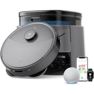 LEFANT M3 MAX Robot Aspirapolvere Lavapavimenti con Mappatura dToF + PSD, Mini All-in-One Station 3.2L, 20.000Pa, Mop Rotante 55°C, 210 Min, Autosvuotante, App/Alexa/Google