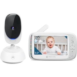 Motorola Nursery VM75 Videocamera per monitoraggio bambini - Baby monitor con unità genitore da 5 pollici - Videocamera per bambini con visione notturna, zoom digitale
