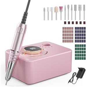 Brolteja Fresa per Unghie Professionale 35000RPM,Lima Elettrica per Unghie,Manicure e Pedicure, Trapano Elettrico per Rimozione Gel/Smalto,Salone Manicure Set e Pedicure Elettrico