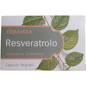 Erbamea Resveratrolo - Integratore con 24 capsule per il supporto della salute cardiovascolare