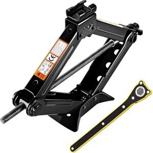 kefflum Car Jack Scissor Jack Crick Auto Ascensore Martinetto Cric a Forbice 2000kg Cric Auto con Sollevamento a Cricchetto per Auto Familiare SUV 2T