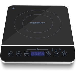 Aigostar BlueFire-piano cottura a induzione portatile con pannello a sfioramento. Piano cottura elettrico a induzione fino a 240 ℃ e 2000W