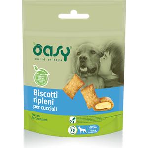 Oasy Snack Biscotti Ripieni per Cani Cuccioli 70 g