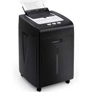 Trisruvian Distruggi Documenti Automatico Professionale: Trituratore 200 Foggi CD Grande Capacità 35L P5 Microframmenti 60 Minuti Continui Silenzioso per Ufficio Casa Archivio Scuola Attività