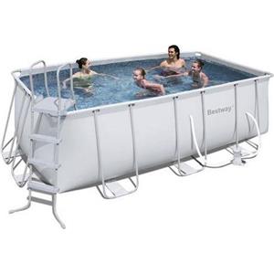 Bestway Piscina Fuori Terra Rettangolare Power Steel 412x201x122Cm