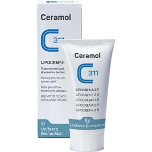 UNIFARCO Ceramol 311 Lipocrema 50ml - Idratazione Profonda e Trattamento per Eczemi e Dermatiti