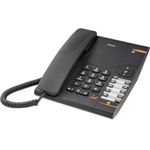 ALCATEL Temporis 380 PRO - Telefono Fisso a Filo Professionale - Biblocco - Vivavoce - Indicatore Luminoso - Volume Regolabile - Richiamata e Mute - Montaggio a Parete - 10 Memorie Dirette - Nero