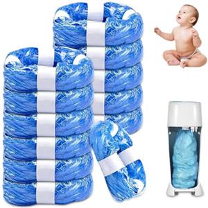 PARPAT 12 Pezzi Ricarica Mangiapannolinii, PARPAT 4,5m Sacchetti Mangiapannolini Antiodore Inodore Addensata Buste Ricarica Mangia Pannolini per Littycat, Twist & Click (12)