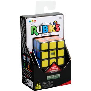 Spin Master Cubo di Rubik 3x3 con Cronometro - Rompicapo Antistress per Adulti e Bambini dagli 8 Anni