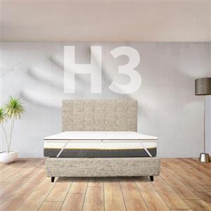 Comfy Line Topper memory Foam contro il mal di schiena ALTO 3 Cm | TOPPER MEMORY matrimoniale 160X195 Cm | Topper sfoderabile MADE IN ITALY anallergico con elastici per fissaggio - MOD. MAYA H3