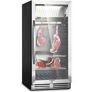 KLARSTEIN Essiccatore Alimentare, Essiccatore per Carne, Abbattitore Domestico di Temperatura, Mini Frigo a Zona Singola, Frutta Verdura Carne Essiccata, Disidratatore Alimentare LED, 1-25°C, 233 L