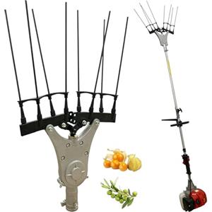 TANIASHOP Accessorio Testa Abbacchiatore per Decespugliatore a Scoppio Diametro 26mm 9 Denti 8 Punte in Fibra di Carbonio Scuotiolive Scuoti Olive Pettine Scuotitore Sbattitore Area di lavoro da 470mm