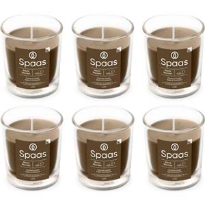 Spaas 6x Candela profumata 25 ore, Warm Wonder