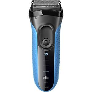 Braun Series 3 Proskin RASOIO ELETTRICO BARBA Shave&Style 3010BT 3-In-1, Wet&Dry Con REGOLABARBA Di Precisione E 5 Pettini, Ricaricabile E Senza Fili, Nero/Blu
