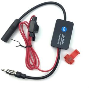DollaTek 12V Amplificatore di segnale per antenna FM universale per auto con clip