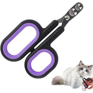 Generic Tagliaunghie per cani di piccola taglia in acciaio inox, tagliaunghie per gatti - tagliaunghie per gatti - piccole forbici con foro rotondo tagliaunghie per animali domestici utensili