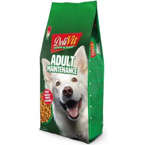 DeliVit Adult Mantenimento - Crocchette per Cani Adulti 20kg - Con Carne, Fibre e Cereali - Made in Italy