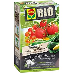 COMPO Concime Organico con Lana di Pecora per Pomodori e Orticole da Frutto - 750 Gr, Nutrimento per 5 Mesi, Biologico