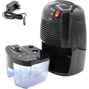 SOLDELA Deumidificatore Portatile Elettrico - Silenzioso e Compatto - Cattura Fino a 250ml/giorno - Capacità 500ml - Superficie di Copertura: Fino a 20m² - Utilizzabile in Molte Parti