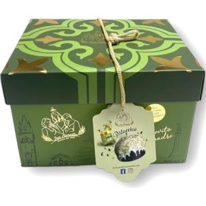 Tre Sorelle Panettone Artigianale al Pistacchio Siciliano 1 Kg - Lievito Madre con Vasetto di Crema al Pistacchio - Dolce Natalizio Fatto a Mano in Italia, Alta Qualità