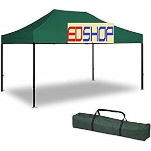 CILVANI SRL GAZEBO 3x4.5 VERDE E PROFESSIONALE IMPERMEABILE GAZEBO PROF RICHIUDIBILE VERDE 3X4,5 mt PIEGHEVOLE RAPIDO AUTOMATICO FISARMONIC