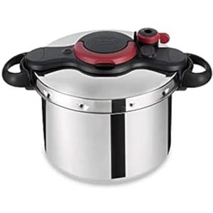Tefal P4624966 - Pentola a pressione Clipso MEasy in acciaio INOX, 9 litri