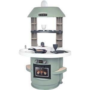 Smoby Cucina Nova - Cucina per bambini con 13 accessori, forno, lavello e piano cottura, altezza piano 36 cm, design moderno